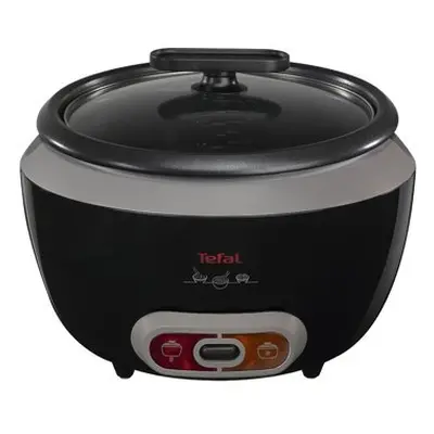 Tefal Cooltouch Rice Cooker, Steam Basket, Glass lid, Removable Bowl - Black (Model No. RK1568UK