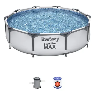 Bestway 10''X30'' Steel Pro Frame Swimming Pool inc. Filter Pump