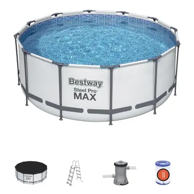 Bestway 12ft x 48inch Deep Swimming Pool Steel Pro Max Above Ground