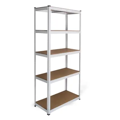 5-tier White Racking Units Heavy Duty Storage Shelf Garage Warehouse Shed