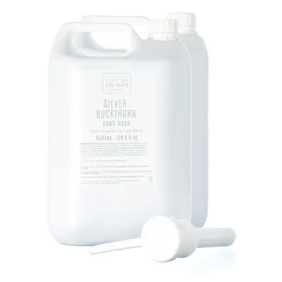 Scottish Fine Soaps Bulk 5L Commercial Silver Buckthorn Hand Wash Twin Pack with Pump Dispenser