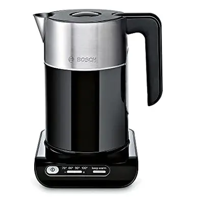 Bosch Styline TWK8633GB Variable Temperature Cordless Kettle, 1.5 Litres, 3000W - Black