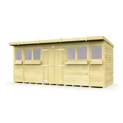 Pent Summer Shed 16ft x 5ft Fast & Free Nationwide Delivery