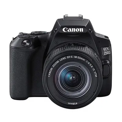 Canon EOS 250D DSLR Camera With EF-S 18-55mm f/4-5.6 IS STM Lens Kit - Black