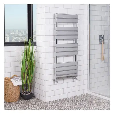 Juva x 500mm Chrome Flat Panel Heated Towel Rail