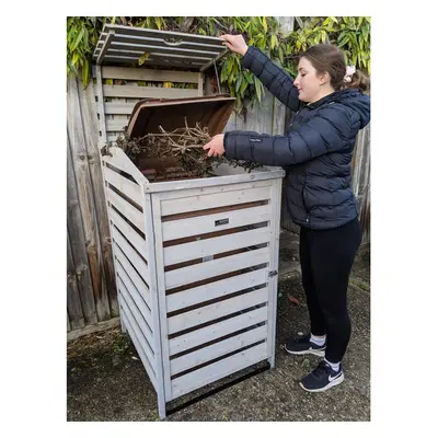 Bin Garden Single Wheelie Dustbin Store Rubbish Cover Tidy Hideaway Storage Shed