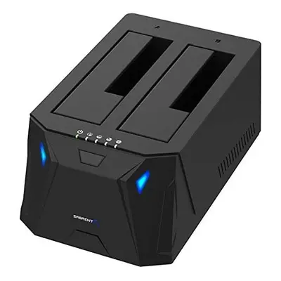 Sabrent USB 3.0 to SATA I/II/III Dual Bay External Hard Drive Docking Station for 2.5 or 3.5in H