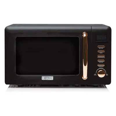 Haden Salcombe 800W Black & Copper Microwave 20L Year Guarantee