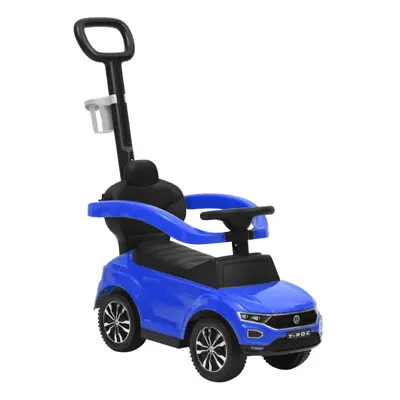 vidaXL Step Car Volkswagen T-Roc Blue Game Garden Ride-on Toy Pedal Vehicle