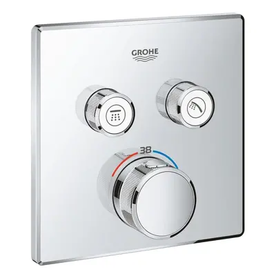 Grohe Grohtherm SmartControl thermostat with shut-off valves Trimset