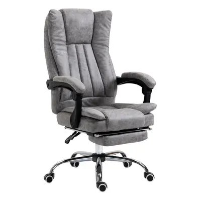 Vinsetto Executive Office Chair Computer Desk Chair for Home w/ Footrest, Grey