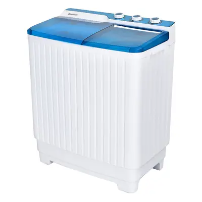 Portable Double Drum Washing Machine w/7.5 KG Washer & KG Spin Dryer