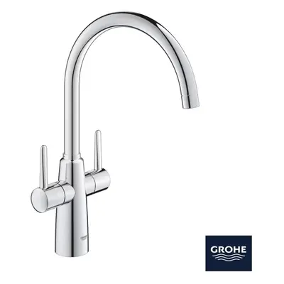 GROHE Ambi Kitchen Tap Mixer Dual Lever in Chrome