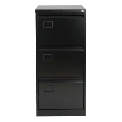 Bisley Filing Cabinet with Lockable Drawers AOC3 Black