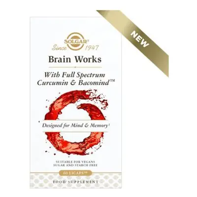 Brain Works with Full Spectrum Curcumin & BacoMind Capsules - Capsules