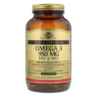 Solgar, Omega-3 EPA & DHA, Triple Strength, mg, Softgels