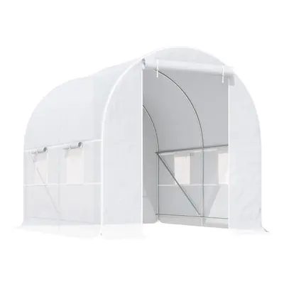 Outsunny Greenhouse Solid Frame Walk-in Garden Grow Large Insect Poly Tunnel