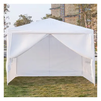 3x3M Waterproof Garden Canopy Marquee Party Tent w/Sides Heavy Duty