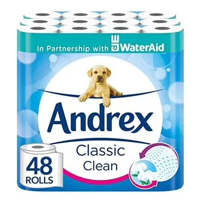 Andrex Classic Clean Toilet Tissue Toilet Rolls