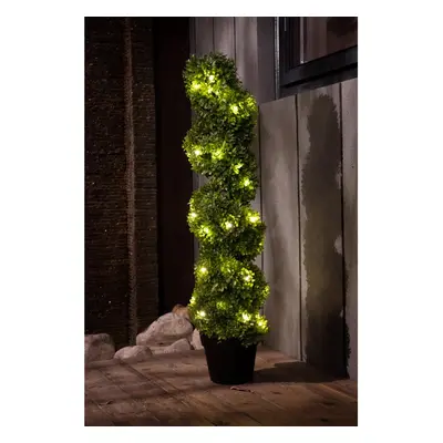 Artificial Spiral Topiary Tree Fake Plant Outdoor Garden Solar Powered Lighting