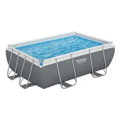 Bestway Power Steel 9'3" x 6'5" x 33" Rectangular Pool Set