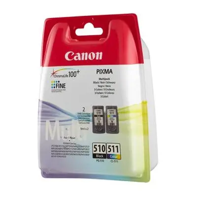 Canon Pg-510/Cl-511 Original Ink Cartridge Multi-Pack Black Cyan Magenta Ye 2970B011