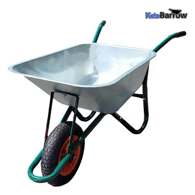 Metal Wheelbarrow Galvanised Steel - 100L Barrowmaster