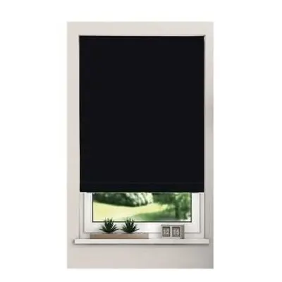 Trimmable Thermal Blackout Roller Blinds240cm Black