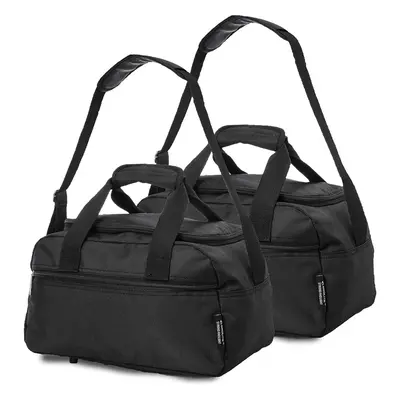 Aerolite 40x20x25 New Ryanair Maximum Size Holdall Cabin Luggage Under Seat Flight Bag (X2 Black