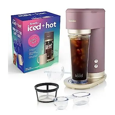 Breville Iced+Hot Coffee Maker | Plus Coffee Cup with Straw | Brews Hot Filter Coffee To Enjoy A