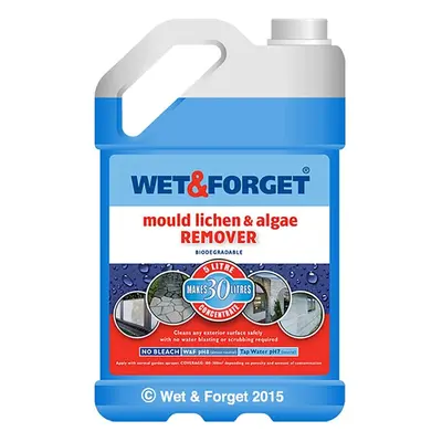 Wet & Forget Mould, Lichen Algae Remover Mould Remover Bleach Free, 5L