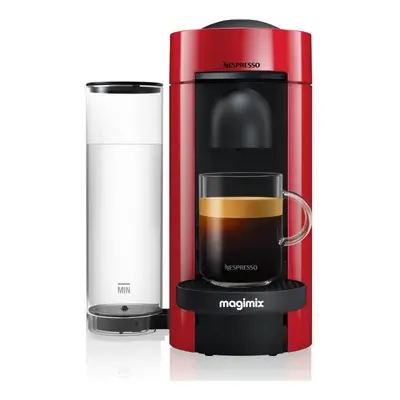 NESPRESSO by Magimix VertuoPlus M600 Coffee Machine - Piano Red, Red