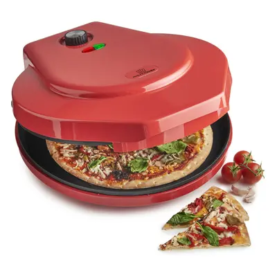 MisterChef Pizza Maker 1000W, Inch / 30cm, 2,3 Metal, RED