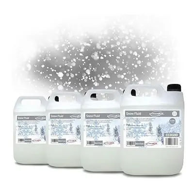 Snow Fluid - Snow Machine Fluid (4x5 Litres) Litres of Professional Grade snow solution works wi