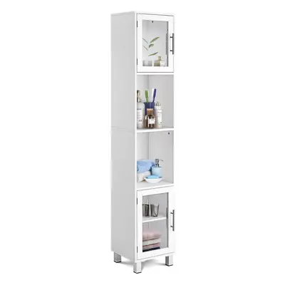 Tall Bathroom Storage Cabinet Freestanding Slim Tower Cabinet