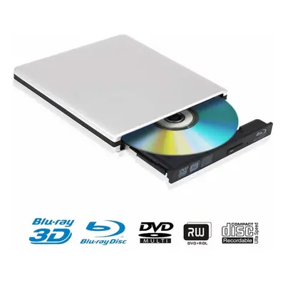 External Blu Ray DVD Drive Burner 4k Portable USB 3.0 CD DVD RW Player