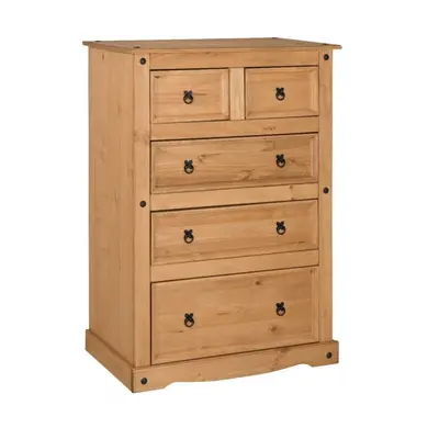 Corona Compact 2+3 Chest Solid Pine Bedroom furniture