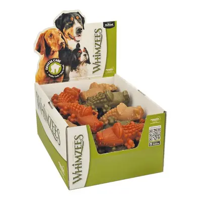 Whimzees Natural Dental Sticks Chew Dog Treats, Alligator - Medium Box Of