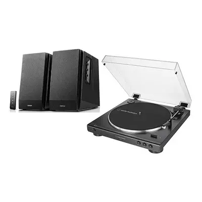 Audio-Technica AT-LP60X Turntable Edifier R1700BT Active Speaker Black