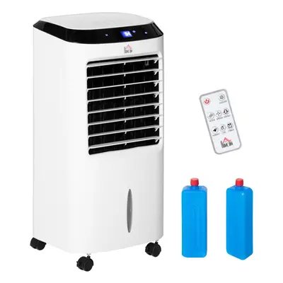 HOMCOM Portable Air Cooler, Evaporative Anion Ice Cooling Fan