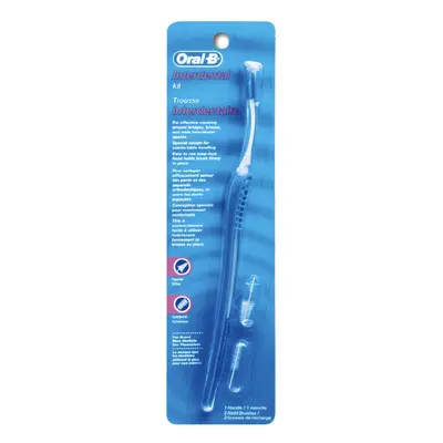 Oral-B Interdental Kit Blue Handle + Refill Brushes