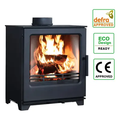 8KW Multifuel Stove Woodburning Log Wood Burner Defra Approved Eco Design Ready