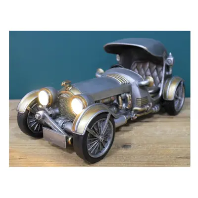 1920's Style Steampunk Resin Car Ornament with Headlights | Nightlight