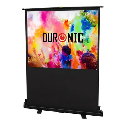 Duronic FPS80/43 80" Freestanding Projector Screen, Inch Wall Mountable HD Projector Screen, 4:3