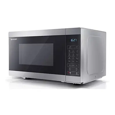 Sharp YC-MG81U-S L 900W Digital Touch Control Microwave with 1100W Grill & Ceramic Enamel Interi