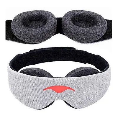 Manta Sleep Mask - 100% Blackout Eye Mask - Zero Eye Pressure - Adjustable Eye Cups - Guaranteed