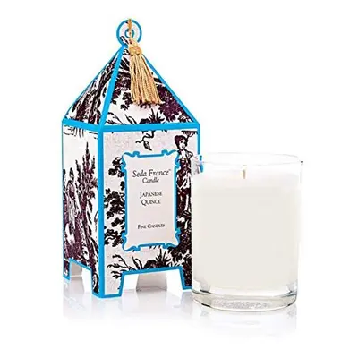 Seda France Classic Toile Japanese Quince Mini Pagoda Candle