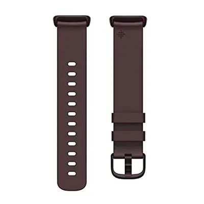 Fitbit Unisex Charge 5,leather Band,black,large Accessory band, Black, UK