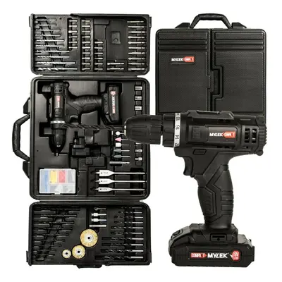 MYLEK 18V Cordless Drill with 151-Piece Accessory Kit