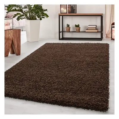 Abaseen Shaggy Modern Rugs Living Room Non Shedding- Brown, 120x170cm